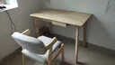 美洲马（MEZVMV）【顺丰速发】实木电脑桌书桌单人台式电脑桌学生学习写字桌椅套装 原木色+抽屉【优质橡胶木】 100*55*75cm书桌+Z字椅 实拍图