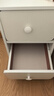 京晴家居（TSING FURNITURE）窄床头柜小型尺寸柜子迷你简约现代置物储物卧室简易夹缝床边柜 暖白双抽25CM 晒图有礼 实拍图