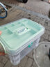 星优（XINGYOU） 医药箱家用药品收纳箱大容量透明手提出诊药箱医药多功能急救箱 清新绿小号 实拍图