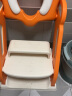 世纪宝贝（babyhood）儿童马桶辅助器 加大宝宝坐便圈阶梯架座便器 抑菌软垫 132清新橙 实拍图
