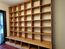 鲁班一木老榆木书架全实木落地书桌书柜组合简约带书架摆件定制书架带书柜 8平方3厘米老榆木板 实拍图