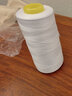 柳青牌缝纫机线402大卷宝塔线工厂用高强度缝纫线各种颜色细线针线 白色 2751 实拍图