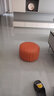 孜度小凳子家用矮凳皮凳子沙发凳换鞋凳小圆皮墩子沙发凳圆形南瓜凳子 橙色 24cm 高（直径36cm）主图模特尺寸 实拍图
