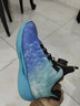 李宁重燃断码男童鞋运动鞋2025秋季旋转纽扣儿童透气篮球鞋防滑中大童 蓝色 36 实拍图