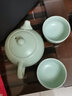 陶瓷茶具套装旅行茶具套装便携式二杯茶壶外出开业旅行包茶盘 定窑青西施一壶二杯 实拍图