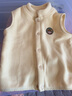 宝宝马甲秋冬婴儿衣服冬款奥利绒背心冬季马夹儿童冬装男童坎肩女 杏色 100 实拍图