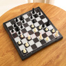 友邦国际象棋黑白磁性折叠便携成人儿童学生教学用棋2810B(棋盘28*28) 实拍图