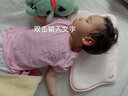 evebaby婴儿枕头宝宝云片枕0-1-3岁婴幼儿6个月以上新生儿童枕巾夏季透气 喵喵枕 粉 (1-3岁 高2.5cm) 实拍图
