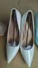 彩姿莲高跟鞋女 细跟性感夜店超高跟鞋漆皮尖头高跟单鞋 白色10.5CM 38 实拍图