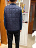 恒源祥羽绒马甲男加厚保暖坎肩加大码中老年背心马夹爸爸内胆羽绒服冬季 藏青色 2XL 建议150-155斤 实拍图