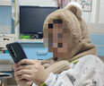 叕二叕 秋冬季护耳帽小熊耳朵帽子围巾一体韩版百搭可爱连帽毛绒保暖帽 卡其色 实拍图