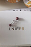 Lnieer999足银朱砂耳钉女养耳洞耳环2025新款爆款睡觉免摘耳骨钉银耳饰 6mm足银朱砂耳钉【螺丝升级款】 实拍图