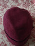 畅印中老年人帽子女秋冬天毛呢鸭舌帽加厚保暖遮风帽棉帽奶奶妈妈春秋 梅红色 实拍图