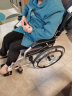 恒倍舒 手动轮椅折叠轻便旅行减震手推轮椅老人可折叠便携式医用家用老年人残疾人运动轮椅车 铝合金大轮款 实拍图