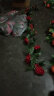 豫之韵仿真花艺假花藤条客厅仿真水果葡萄叶藤蔓花塑料摆件婚庆装饰花壁 大红开放玫瑰 实拍图