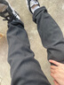 迪伽达牛仔裤男春秋直筒修身显瘦小脚街头美式高街vibe微喇裤子男女同款 SXNZ-8010-1黑色加绒 XL 【建议120-135斤】 实拍图