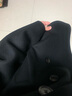太平鸟100%澳毛双面呢大衣女冬装双排扣羊毛呢子毛呢外套 黑色 M 实拍图