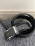 罗蒙皮带男士真皮情人节牛皮腰带商务时尚中青年裤带生日礼物送爸爸 时尚款黑色  实拍图