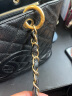 【99新】香奈儿Chanel GST PST CF女包黑金黑银 荔枝皮 手提 单肩女士手袋 黑金97新 实拍图