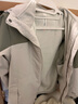 西域骆驼（VANCAMEL）三合一防风冲锋衣款男女夹克加厚保暖可拆卸登山服滑雪服运动外套 KY09S暖白/新抹茶-女 M 实拍图