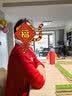 红豆（Hodo）儿童本命年红色秋衣秋裤男女童学生秋冬龙年A类保暖内衣组合套装 女童龙年（1套装+2内+2袜子） 160 实拍图