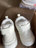 婧麒（JOYNCLEON）婴儿鞋秋冬季加绒1-3岁宝宝雪地靴保暖冬鞋男女幼童学步棉鞋 米白加绒-建议拍大一码 14.5 cm内长 实拍图