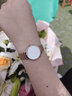 聚利时（Julius）手表女时尚学生简洁大方潮流防水石英女士手表玫金白面JA-1164LC 实拍图
