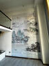 新福壁海墙纸定制3d立体中式水墨山水电视背景墙壁纸客厅壁布卧室墙布壁画 进口环保宣绒布/平方 实拍图