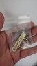 OXO防丢号码牌钥匙扣挂件男女汽车链不锈钢挂饰电话手机定制激光刻字 黄铜吊牌【1个装】 实拍图