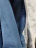 RXEX外套男春秋冬季潮流韩版宽松休闲衣服男装潮牌假两件工装连帽夹克 WT152-蓝色-常规 XL （店长推荐） 实拍图