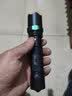 暗月 强光led手电筒 直充电式防水防身远射变焦家用户外骑行应急灯 标准套餐（一电一充） 黑绿强光手电筒 实拍图