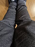 猫人（MiiOW）羊羔绒休闲裤子男秋冬季保暖大码宽松长裤加绒裤男 灰色平口 5XL  实拍图