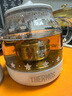 膳魔师（THERMOS） 迷你养生壶办公室煮茶器电水壶恒温电热水壶玻璃花茶壶养生杯 礼物 EHA-1602E -G 0.55L 实拍图