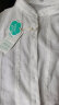 茵曼（INMAN）莱赛尔法式半高领衬衫2024夏季女装新款优雅绣花泡泡袖显瘦上衣 白色 M 晒单实拍图