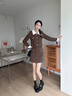 达芙妮乐福鞋女厚底皮鞋女春秋2025新款英伦风增高粗跟通勤一脚蹬单鞋女 黑色厚底【金属扣 跟高5.5CM】 38 实拍图