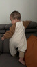 迷你巴拉（minibala）【抗静电】婴幼儿毛绒外出连体衣摇粒绒可外穿宝宝衣服2025秋新款 芝麻熊熊 【抗静电 更自在】 80cm 实拍图