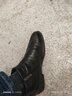 奥康男鞋冬季棉皮鞋男新款加绒保暖棉靴真皮高帮男士休闲套脚皮棉鞋 黑色 41 (255mm) 实拍图