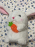 zak!毛绒玩具兔子公仔复读学舌说话玩偶哄娃神器安抚娃娃宝宝儿童电动玩具兔兔玩偶女孩生日礼物魔音小兔 实拍图