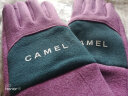 骆驼（CAMEL）户外冬季女保暖防寒手套可触屏防滑骑车滑雪手套男133CB00004紫色 晒单实拍图