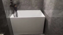 东鹏（DONGPENG）浴缸小户型家用日式坐式泡澡成人恒温深泡浴缸亚克力独立式 1.1m深泡缸带坐板 实拍图