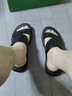 木林森头层牛皮凉鞋男士真皮防臭软底夏季户外开车凉拖两穿休闲沙滩鞋男 黑色 皮鞋尺码，脚宽胖选大一码 38 实拍图