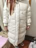 雪中飞羽绒服女长款宽松休闲狐狸毛领简约气质外套 粉色 L 实拍图