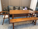 昌大圭客厅实木大书桌双层写字桌学习长桌工作台家用办公桌书法桌会议桌 标准版:160*70*高75厚5cm包送装 实拍图