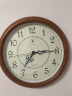 北极星（POLARIS）挂钟 欧式实木客厅时尚创意时钟简约现代田园挂表装饰挂墙15英寸石英钟表 9060环形 晒单实拍图