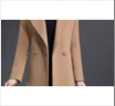 皮尔卡丹 黑色双面羊绒大衣女中长款高端洋气修身加厚新款呢子外套冬季 金驼色 XL 晒单实拍图