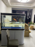 阿诺克 客厅鱼缸子弹头生态水族箱超白玻璃中大型养鱼缸鞋柜上门安装 银+黑色 上过滤 长1.2米缸+柜(可做鞋柜) 实拍图
