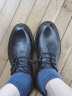金利来（Goldlion）男鞋秋冬季正装鞋男士商务皮鞋男西装鞋婚鞋厚底德比鞋真皮鞋 黑色四季款（偏大一码） 39 实拍图