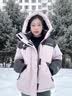 思凯乐1000蓬羽绒服男户外鹅绒服保暖加厚透气防风外套女 浅粉色1000蓬鹅绒-女（升级款） S 实拍图