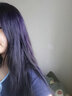 OKCS染发膏植物萃取纯盖白染发剂遮白黑茶色女自然黑自己在家染发 黑紫色（雅典娜紫） 齐耳短发装 实拍图