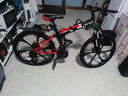 飞鸽（FG FLYING PIGEON） 折叠山地自行车成人男女学生青少年变速便携轻便双减震山地车 黑红26寸六刀轮轴承+指拨+大礼包 30速豪华版（8公里以上） 实拍图